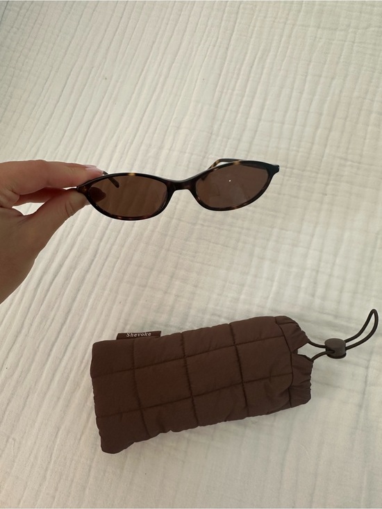 Shevoke Accessories - Shevoke Brown Tortoiseshell Slim Sunglasses